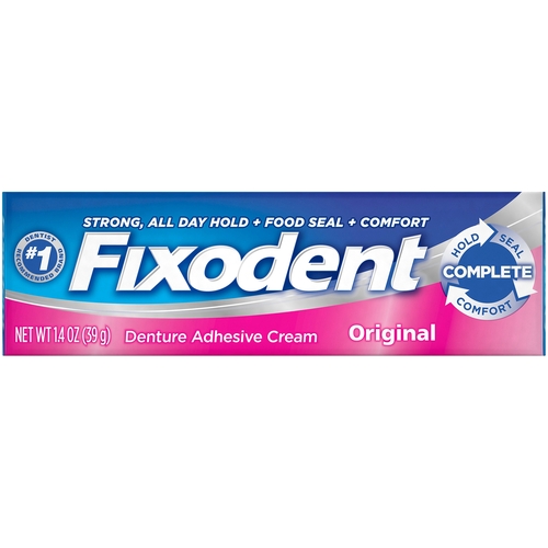 Fixodent Denture Adhesive Cream, Original - 2.4 oz tube