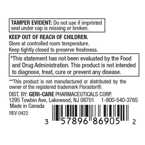 MON824660BT - McKesson - McKesson Probiotic Dietary Supplement Capsules, 50 per Bottle