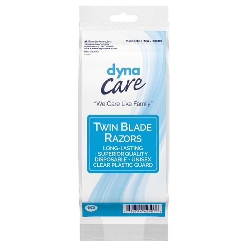 MON826659CS - Dynarex - Dynarex Razor Twin Blade Disposable, 300 EA/CS