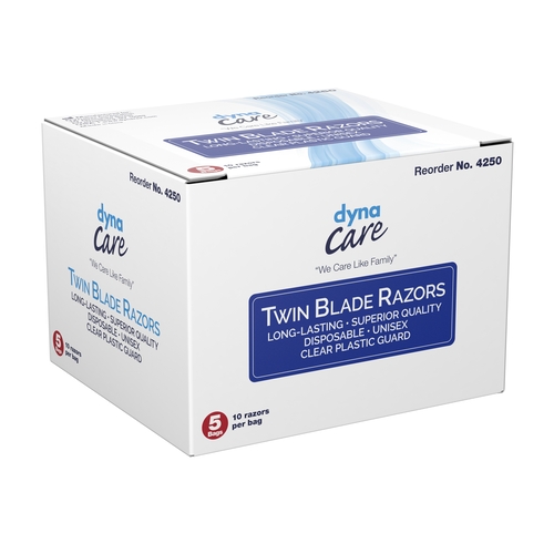 MON826659CS - Dynarex - Dynarex Razor Twin Blade Disposable, 300 EA/CS