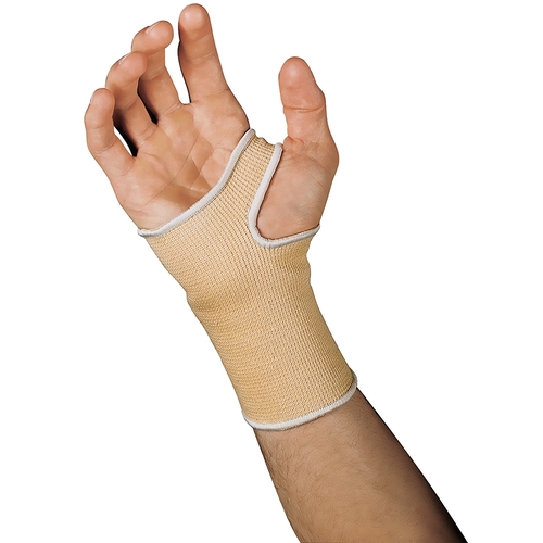 MON827026EA - Scott Specialties - Wrist Support Cotton / Elastic Left or Right Hand Beige X-Large