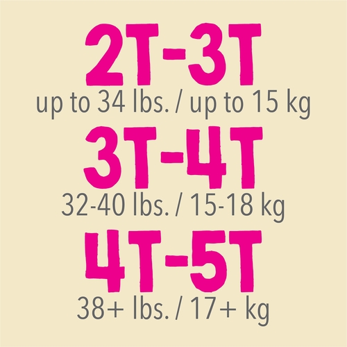 MON831582CS - First Quality - First Quality Cutie Pants&trade; Girls Training Pants, 4T-5T, 76/CS