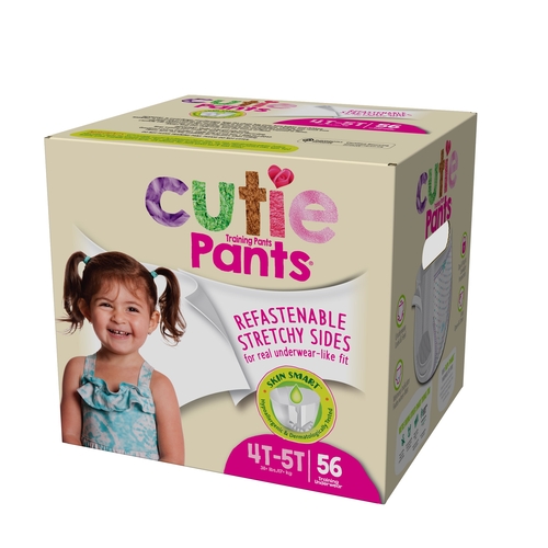 MON831582CS - First Quality - First Quality Cutie Pants&trade; Girls Training Pants, 4T-5T, 76/CS