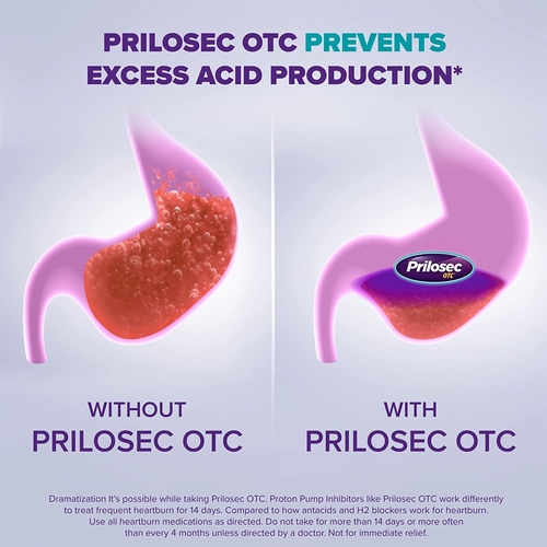 MON832810CT - Procter & Gamble - Antacid Prilosec OTC&reg; 20 mg Strength Tablet 42 per Box