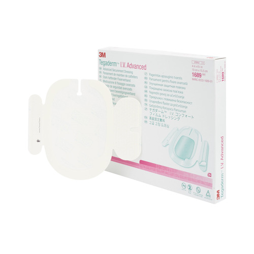 MON835844CS - 3M - 3M Transparent Film Dressing Tegaderm Rectangle 4 x 6-1/8&quot; Frame Style Delivery Without Label Sterile, 100 EA/CS