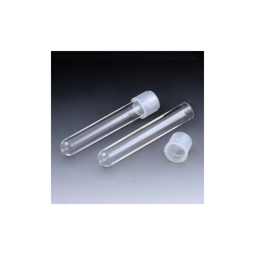 MON836163CS - Globe Scientific - Globe Scientific Test Tube Plain 5 mL Dual Position Snap Cap Polystyrene Tube, 20 per Case