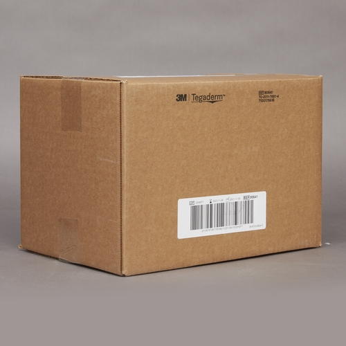MON842349BX - 3M - 3M Tegaderm&trade; 4" x 4" Square Border 2-3/8" x 2-3/8" Pad Sterile Foam Dressing, 10 EA/BX