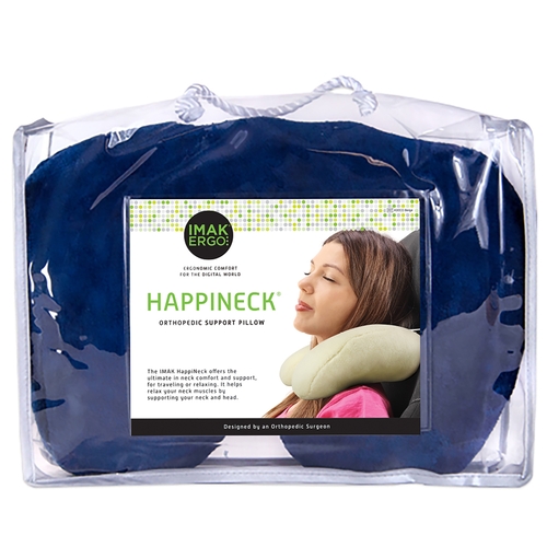 MON844445EA - Brown Medical - Crescent Neck Pillow HappiNeck&reg; Blue Reusable