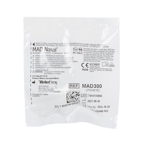 MON844475BX - Teleflex Medical - Teleflex Medical Intranasal Mucosal Atomization Device LMA&trade; MAD Nasal&trade; Device Without Syringe, 1.65 Inch Length, 0.17 Inch Tip Diameter