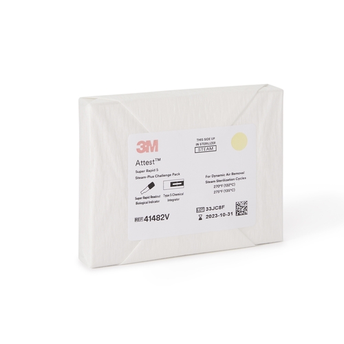 MON852279CS - 3M - Attest Super Rapid 5 Steam-Plus Sterilization Indicator Challenge Pack Steam 2 Inch, 24/CS