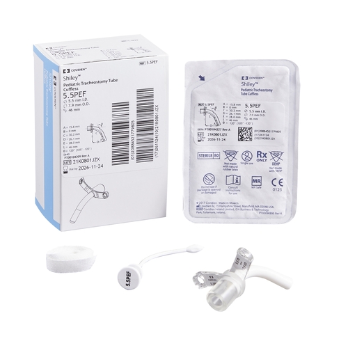 MON853089BX - Medtronic - Tracheostomy Tube Shiley Standard Size 5-1/2 Uncuffed, 1/BX