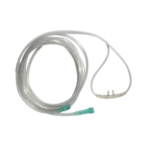 MON853481EA - Sunset Healthcare - Sunset Healthcare Nasal Cannula Pediatric Curved Prong / NonFlared Tip 7 Foot O2 Line, 1/EA
