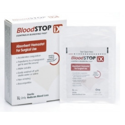 MON853846CS - Lifescience PLUS - Hemostatic Dressing BloodSTOP iX Sodium Carboxymethyl Cellulose