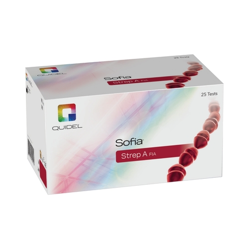 MON853967KT - Quidel - Quidel Rapid Diagnostic Test Kit Sofia&reg; Strep A FIA Fluorescence Immunoassay (FIA) Strep A Test Throat Swab Sample CLIA Moderate Complexity 25 Tests