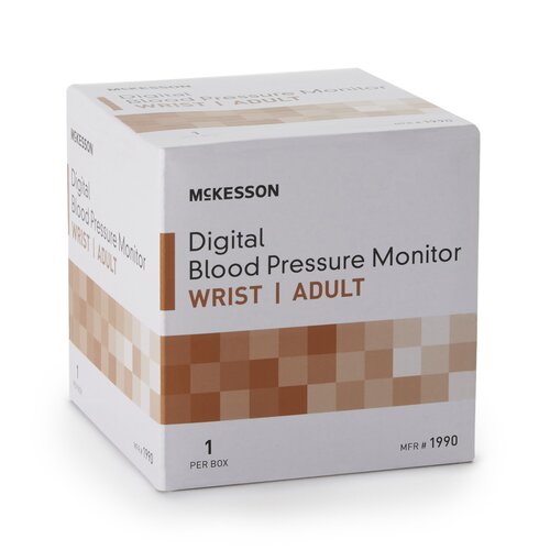 MON854387CS - McKesson - McKesson Bp Unit Wrist Dig Auto 8/CS Mck Brand, 8 EA/CS