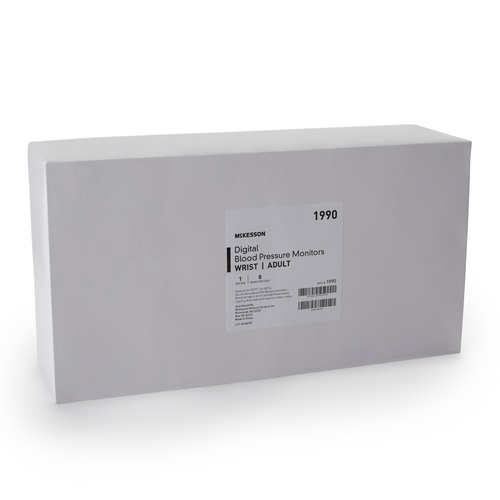 MON854387CS - McKesson - McKesson Bp Unit Wrist Dig Auto 8/CS Mck Brand, 8 EA/CS