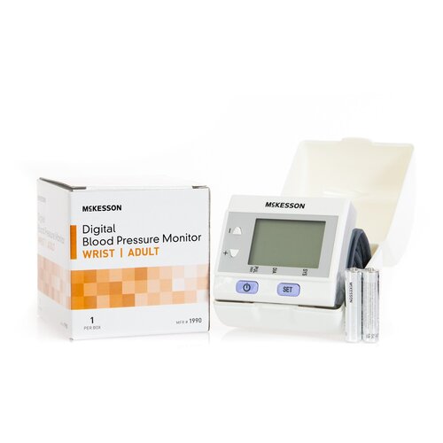 MON854387CS - McKesson - McKesson Bp Unit Wrist Dig Auto 8/CS Mck Brand, 8 EA/CS