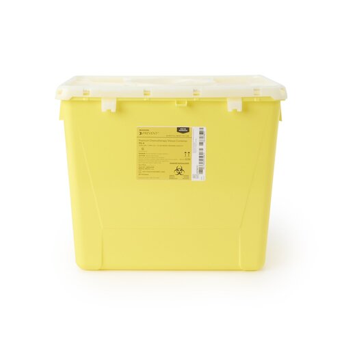 MON854427CS - McKesson - McKesson Sharps Container Prevent&reg; 13.5H X 17.3W X 13L Inch 8 Gallon Yellow - Chemo