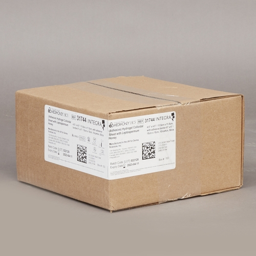 MON860465CS - McKesson - McKesson Wound Dressing MEDIHONEY HCS 4-1/2 x 4-1/2" Square, 5 EA/CS