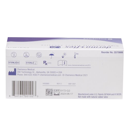 MON860742CS - Chemence Medical - Chemence Medical Skin Adhesive Derma+Flex&reg; QS&trade; 0.7 mL High Viscosity Precision and Dome Applicator Tip 2-Octyl Cyanoacrylate