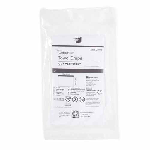 MON860858CS - Cardinal Health - Cardinal Health General Purpose Drape Towel Drape 18 W X 12 L Inch Sterile, 1 Case
