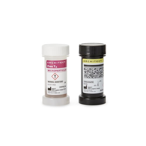 MON861581EA - Abbott Nutrition - Reagent Kit Architect Thyroid / Metabolic Assay Free Triiodothyronine (T3) For Architect c4100 Analyzer 100 Tests, 1/EA
