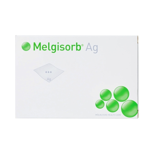 MON863096EA - Molnlycke Healthcare - Molnlycke Healthcare Calcium Alginate Dressing with Silver Melgisorb Ag 2" x 2" Square Sterile