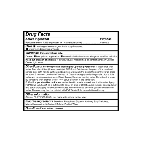 MON863167CS - McKesson - McKesson Scrub Solution 1 gal. Jug 7.5% Povidone-Iodine, 4/CS