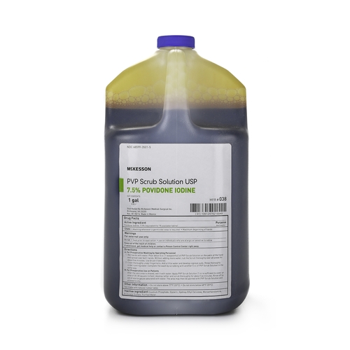 MON863167CS - McKesson - McKesson Scrub Solution 1 gal. Jug 7.5% Povidone-Iodine, 4/CS