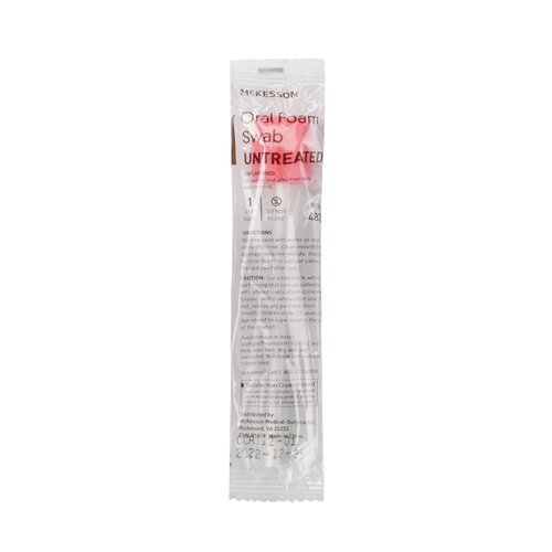 MON864650CS - McKesson - McKesson Oral Swabstick Select Foam Tip Untreated, 1000 EA/CS