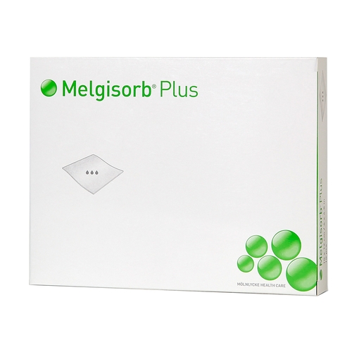 MON864915EA - Molnlycke Healthcare - Molnlycke Healthcare Calcium Alginate Dressing Melgisorb Plus 4" x 4" Square Calcium Alginate Sterile