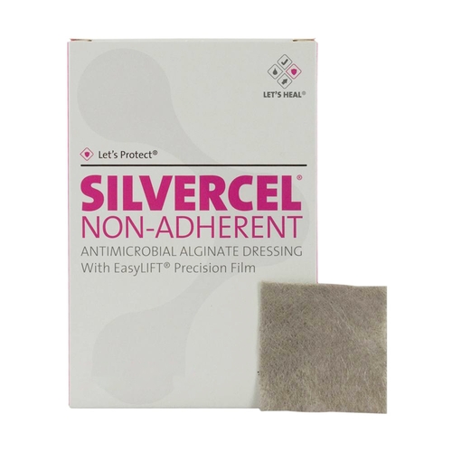 MON865329CS - Systagenix - Silver Dressing Silvercel 4" x 8" Rectangle, 5EA/BX 5BX/CS