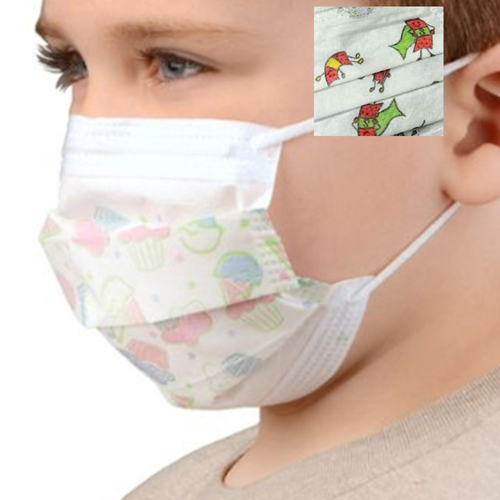 MON867785CS - Cardinal Health - Cardinal Health Procedure Mask Cardinal Health&trade; Not Rated Earloops Child Size