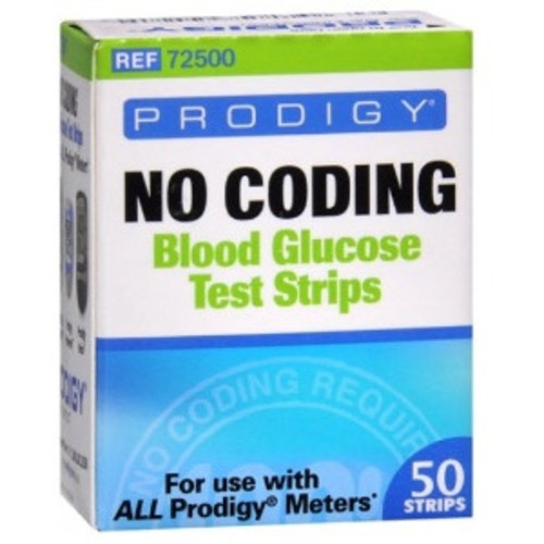 MON868671BX - Prodigy Diabetes Care - No Coding Blood Glucose Test Strip Prodigy&reg; 50 Test Strips per Box