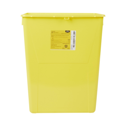 MON869602CS - McKesson - McKesson Sharps Container Prevent&reg; 20.8H X 17.3W X 13L Inch 12 Gallon Yellow - Chemo