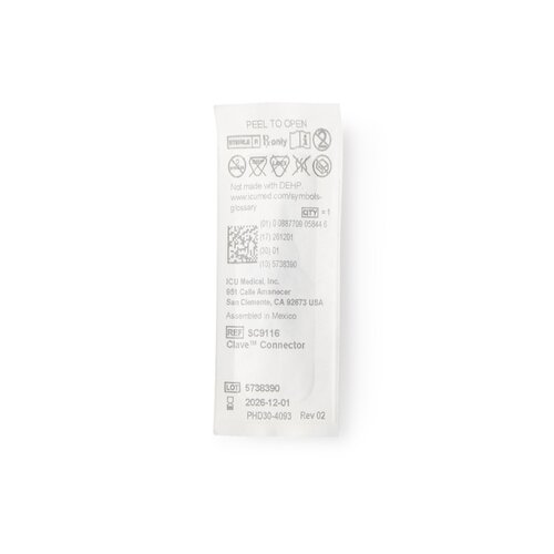 MON870087CS - ICU Medical - ICU Medical IV Connector, 100 EA/CS