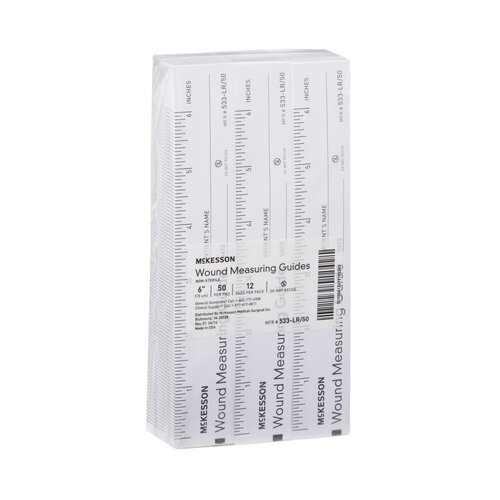 MON871649CS - McKesson - McKesson Wound Measuring Guide 6" Paper NonSterile, 288 EA/CS