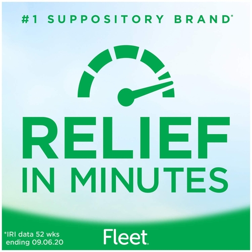 MON874792EA - C.B. Fleet - Laxative Fleet&reg; Suppository 24 per Box 2 Gram Strength Glycerin