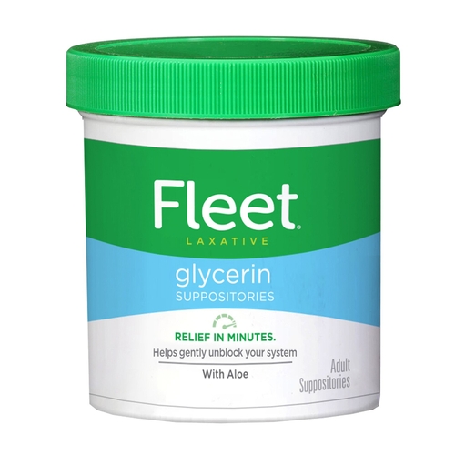 MON874792EA - C.B. Fleet - Laxative Fleet&reg; Suppository 24 per Box 2 Gram Strength Glycerin