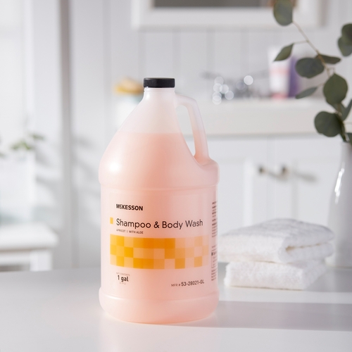 MON877030CS - McKesson - McKesson Shampoo and Body Wash 1 gal. Jug Apricot Scent, 4 EA/CS