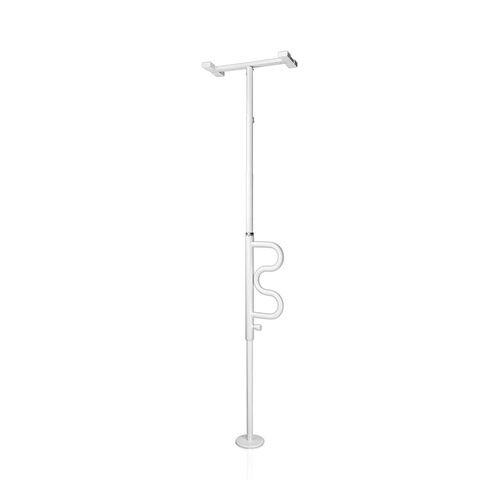 MON879884CS - Stander - Security Pole & Curve Grab Bar - Transfer Pole & Bathroom Assist Handle - Black, 2 EA/CS