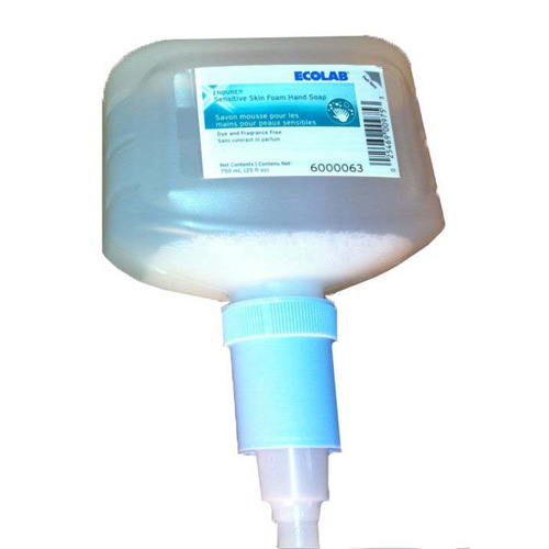 MON880858CS - Ecolab - Ecolab Soap Endure Sensitive Skin Foaming 750 mL Dispenser Refill Bottle Unscented