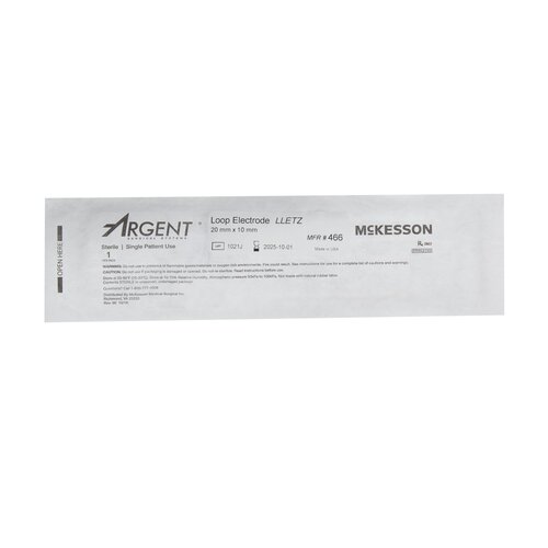 MON881684BX - McKesson - LEEP/LLETZ Electrode Argent&trade; Tungsten Wire Loop Tip Disposable Sterile