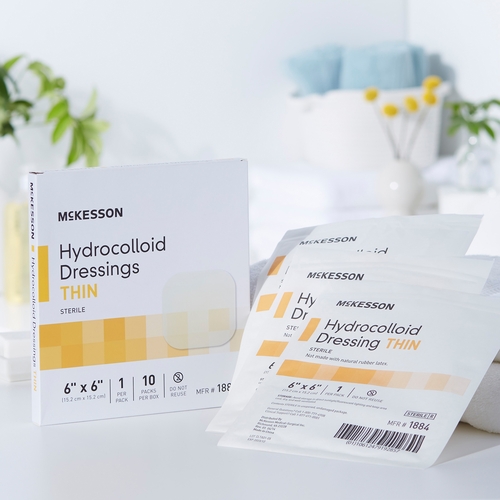 MON882983CS - McKesson - McKesson Hydrocolloid Dressing 6" x 6" Square Sterile, 200 EA/CS