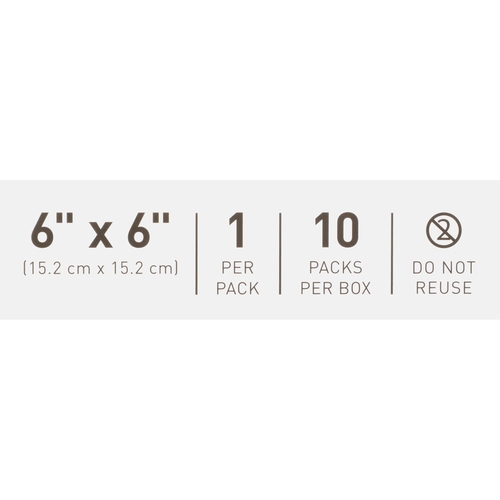 MON882983CS - McKesson - McKesson Hydrocolloid Dressing 6" x 6" Square Sterile, 200 EA/CS