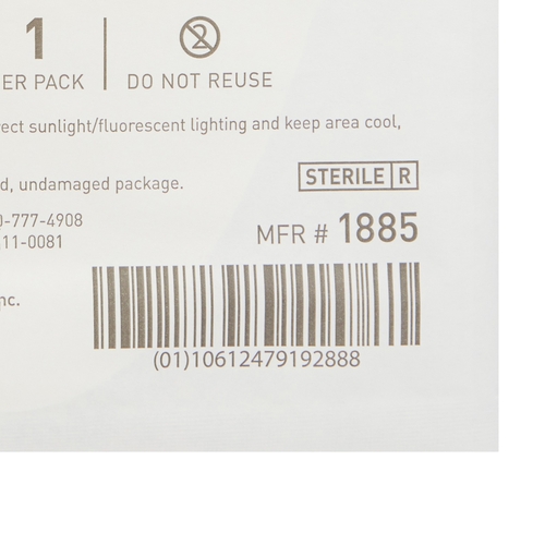MON882986CS - McKesson - McKesson Hydrocolloid Dressing 6" x 7" Sacral Sterile, 200 EA/CS