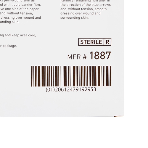 MON882992CS - McKesson - McKesson 4" x 4" Sterile Square Hydrocolloid Dressing with Film Backing, 200/CS