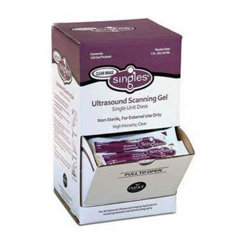 MON883437CS - Cone Instruments - Cone Instruments Ultrasound Gel Clear Image Singles High Viscosity 28 Gram Packet NonSterile