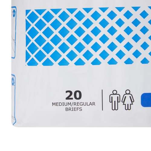 MON884170CS - McKesson - McKesson Ultra Plus Stretch Heavy Absorbency Briefs, Medium, 80/CS