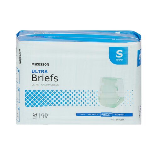 MON884171CS - McKesson - McKesson Ultra Heavy Absorbency Briefs, Small, 96/CS